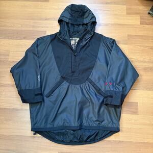 Men's Vintage 2000's Stryke Snowboarding Black Pullover Hooded Ski Jacket Sz XL